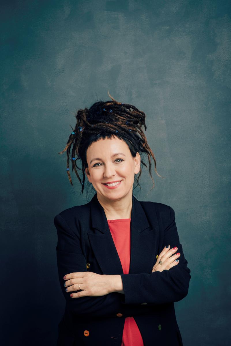 portræt af Olga Tokarczuk