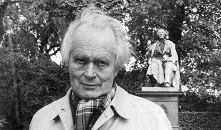 portræt af Piet Hein