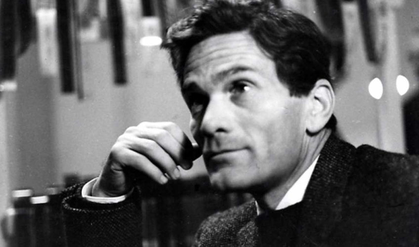 portræt af Pier Paolo Pasolini
