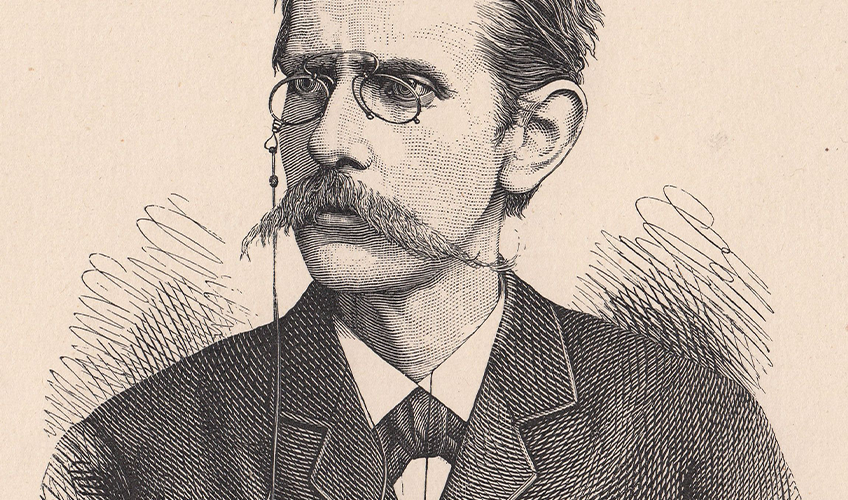 portræt af J.P. Jacobsen