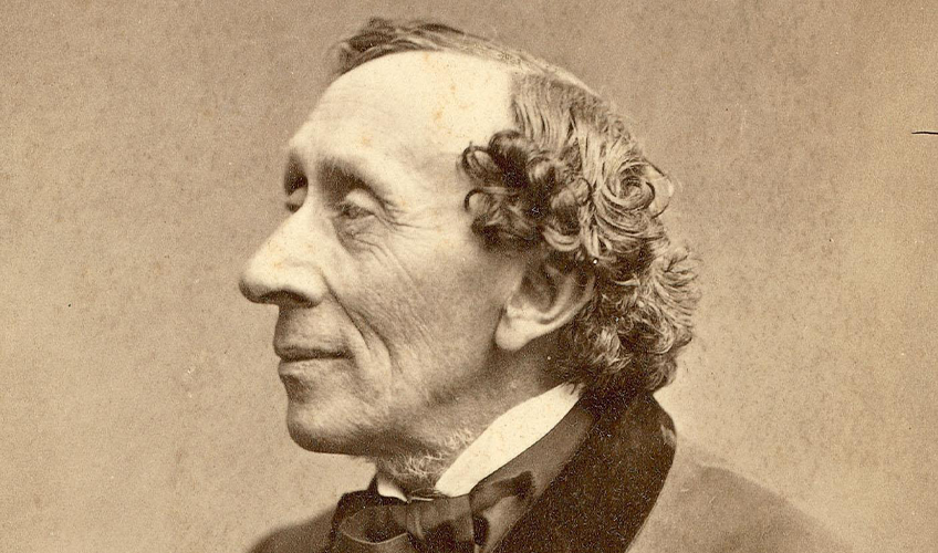 portræt af H. C. Andersen