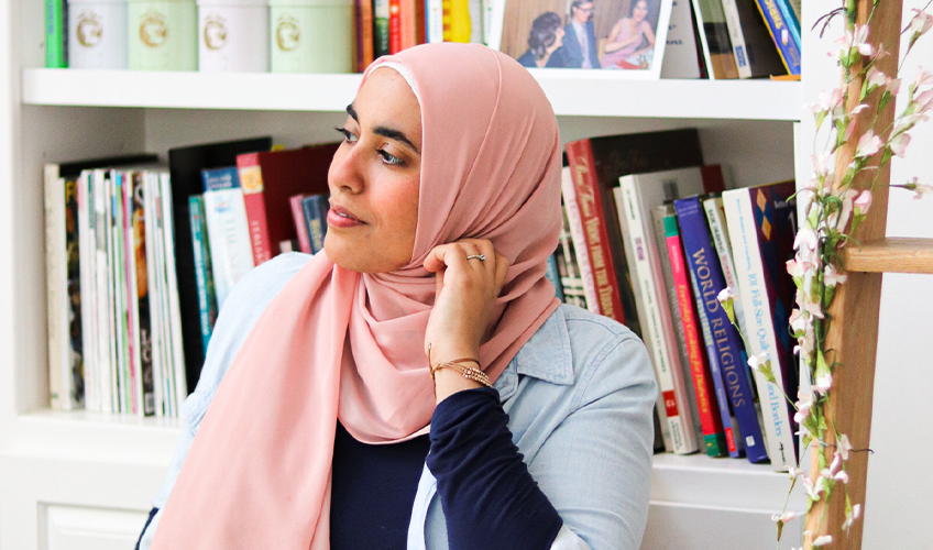 portræt af Huda Fahmy
