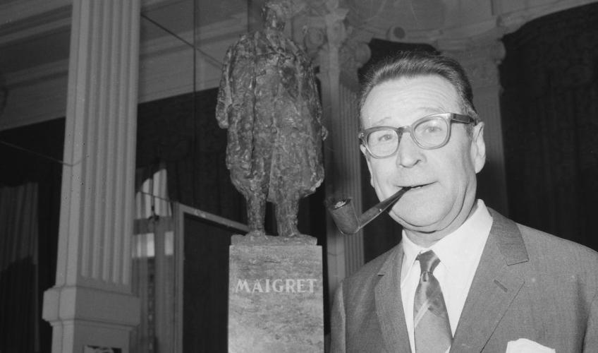 Portræt af Georges Simenon
